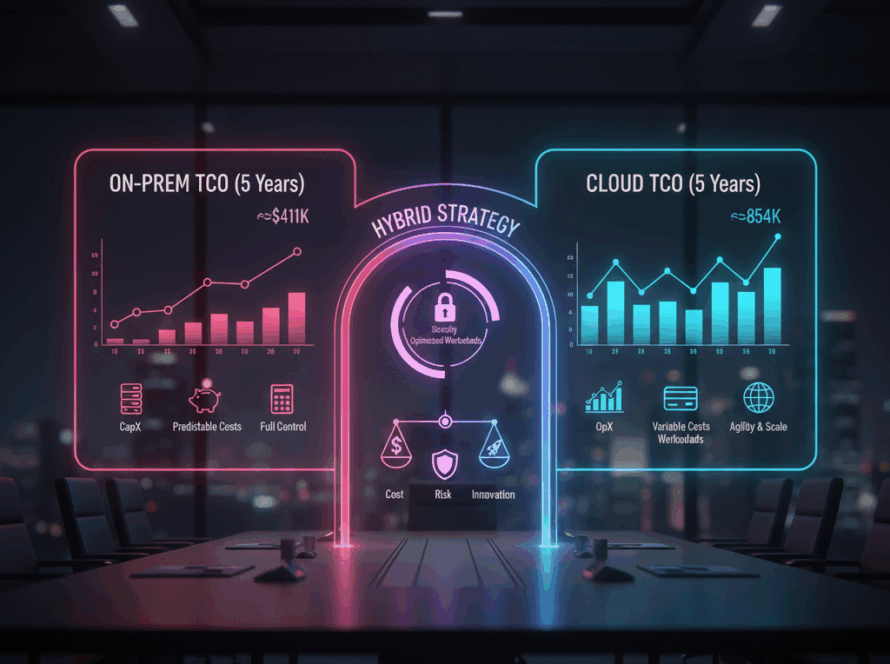on prem vs cloud tco