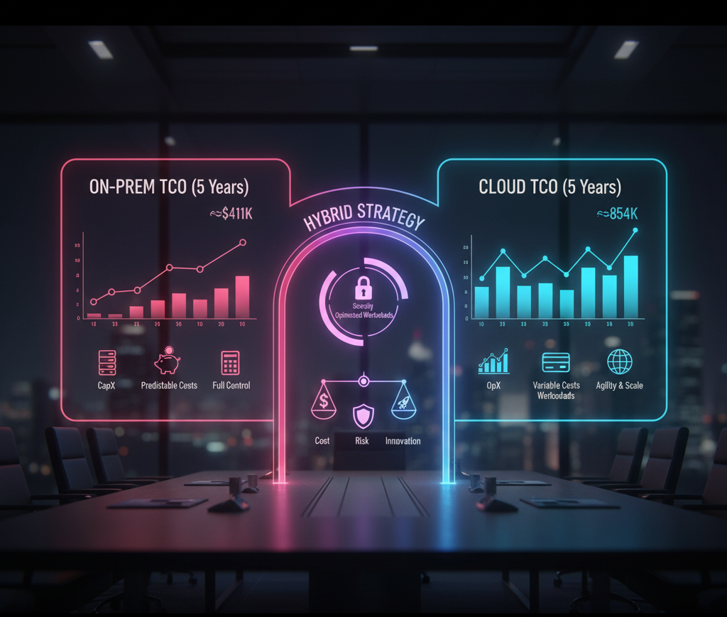 on prem vs cloud tco