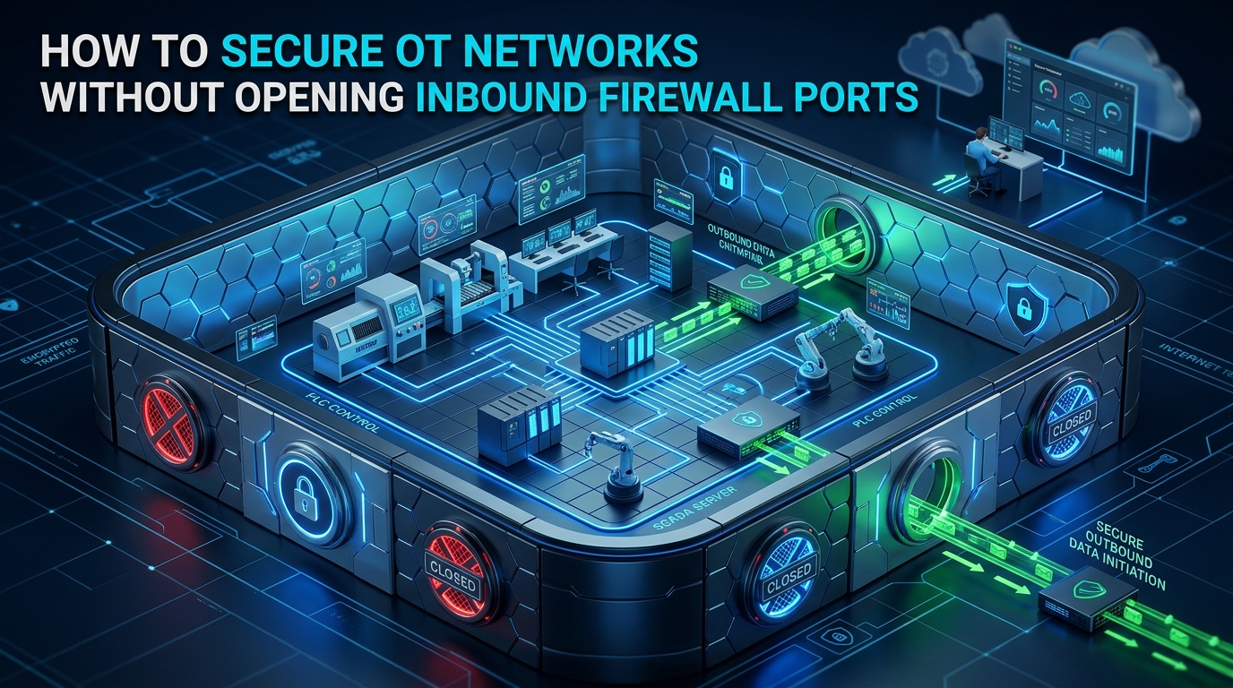 How to Secure OT Networks Without Opening Inbound Firewall Ports