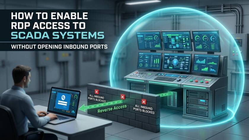 How to Enable RDP Access to SCADA Systems Without Opening Inbound Ports