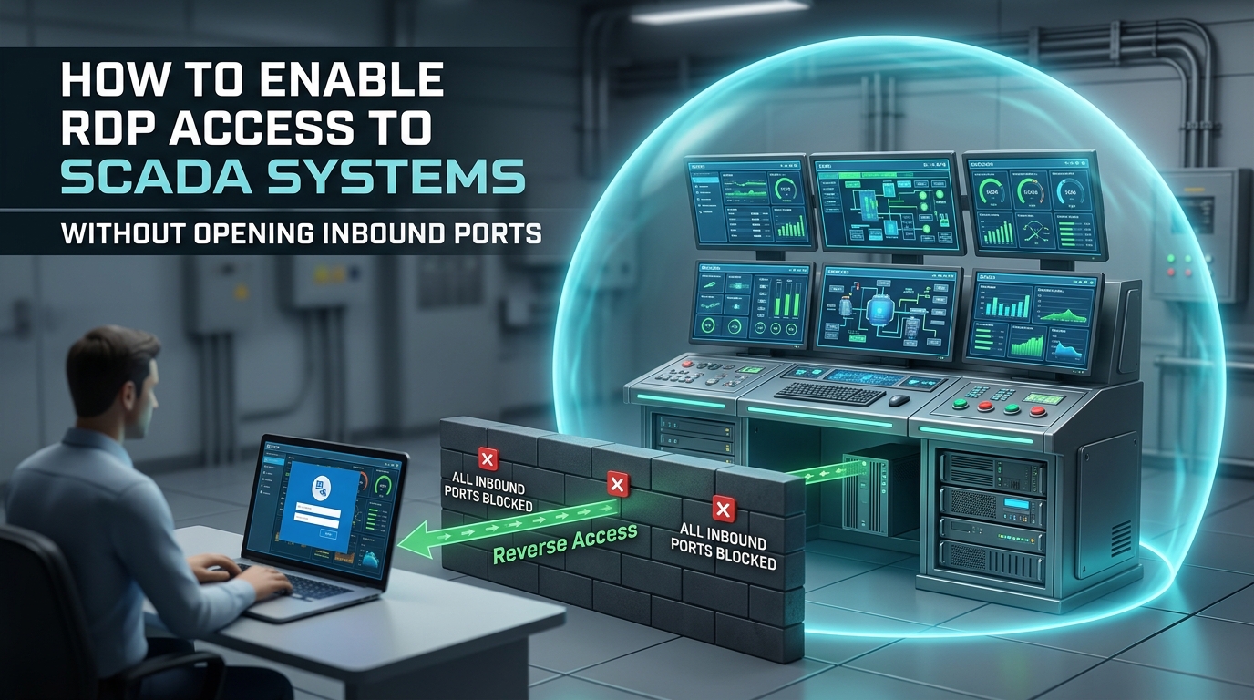 How to Enable RDP Access to SCADA Systems Without Opening Inbound Ports