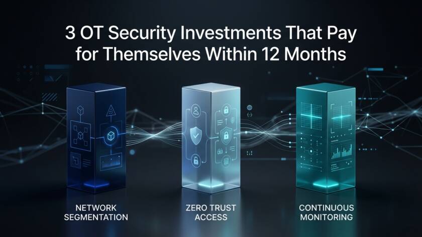 3 OT Security Investments With 12-Month ROI (Vendor Consolidation, Zero-Inbound, Audit)