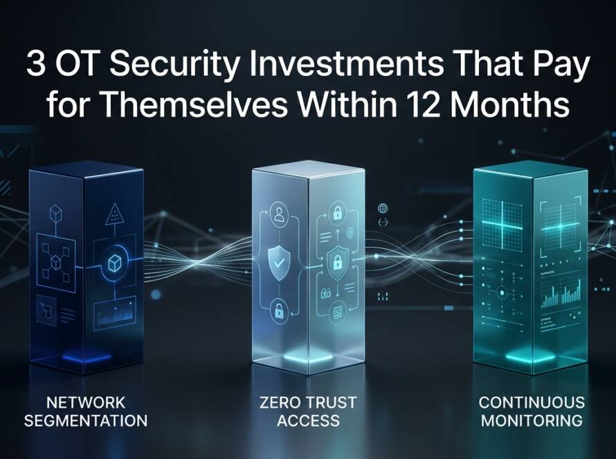 3 OT Security Investments With 12-Month ROI (Vendor Consolidation, Zero-Inbound, Audit)