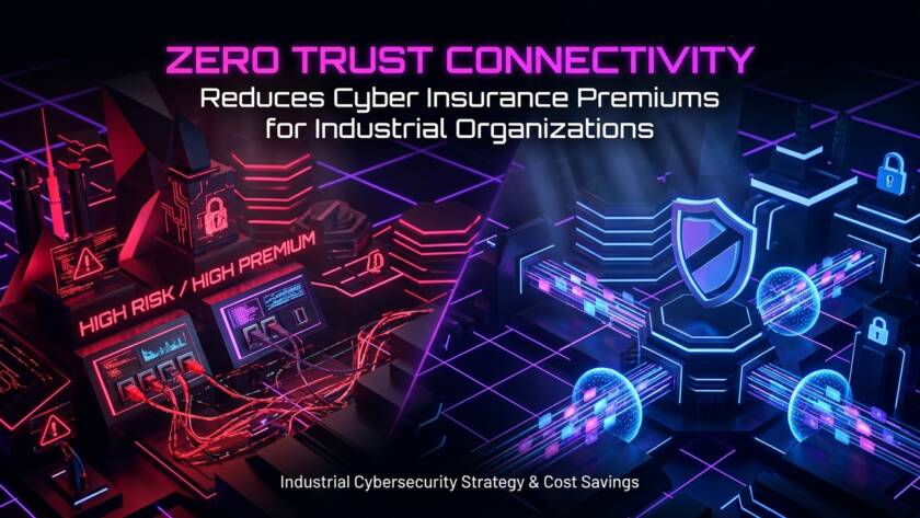 How Zero Trust Connectivity Reduces Cyber Insurance Premiums for Industrial Organizations